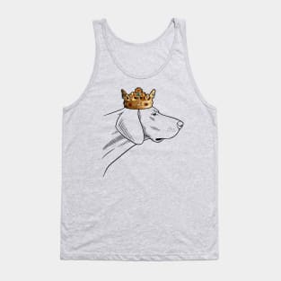 Pointer Dog King Queen Wearing Crown Tank Top